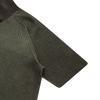 LEDEPT Two-Tone Open Collar Raglan Pullover [Khaki]