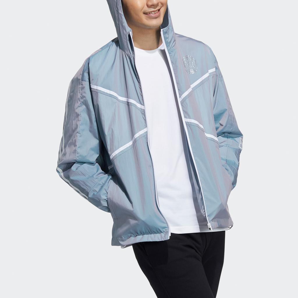 Men's Adidas Neo Jackets Men's Dark Sky Blue Hooded Moderate Other