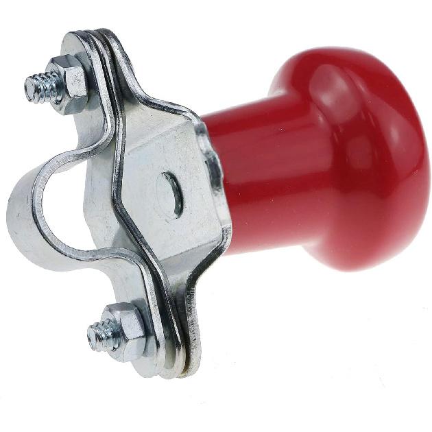 DVPARTS Red Universal Tractor Steering Wheel Spinner Knob Rubber Knob Steering Wheel Sleeve WSV122R For John Deere Case IH International Farmall And