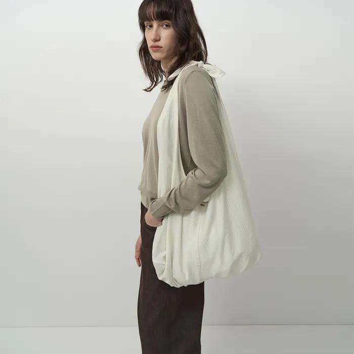 Wrinkle Sheer Bag Ivory