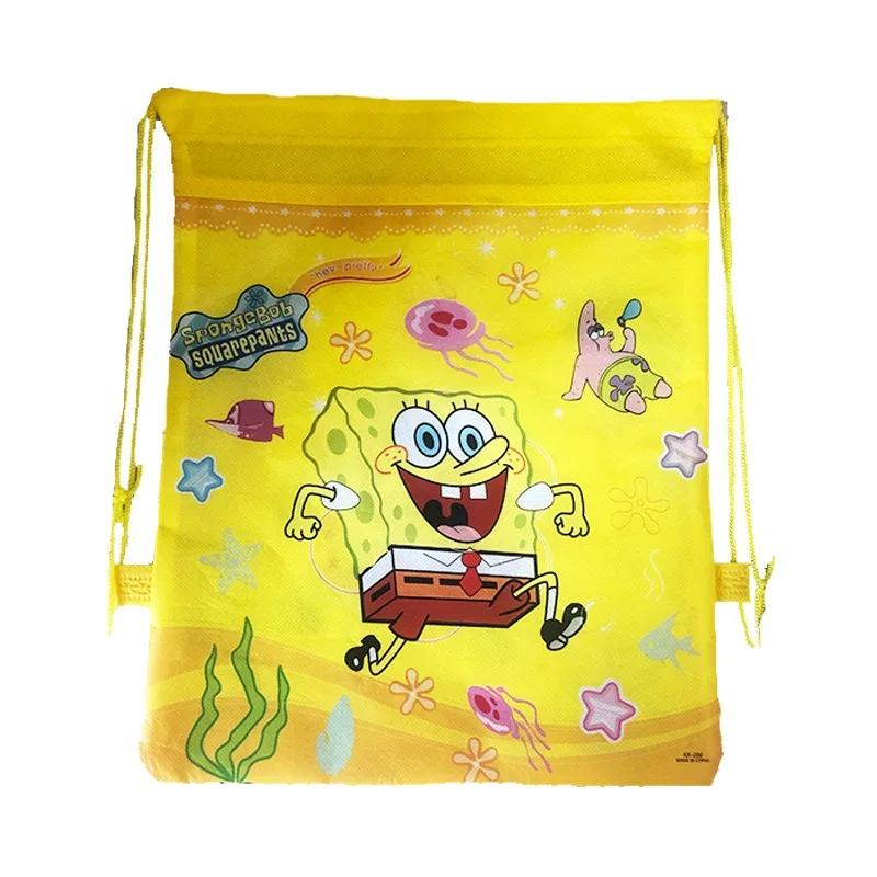 Sponge-Bob Birthday Party Decoration For Kids Toy Aluminum Foil Latex Balloon Cartoon Tableware Event Supplies Banner Backdrops