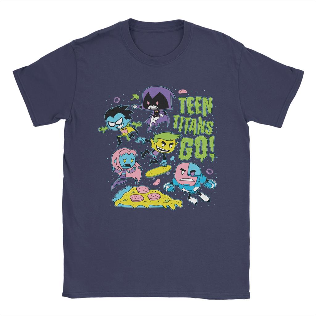 Teen Titans Go Gnarly 90's Pizza Graphic T-Shirts for Men Women  Unique Cotton Tees O Neck T Shirt Gift Idea Clothing