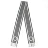 Pristine HERMES Scarf Bande de Repo Two-tone fringe long dress gray cashmere Used