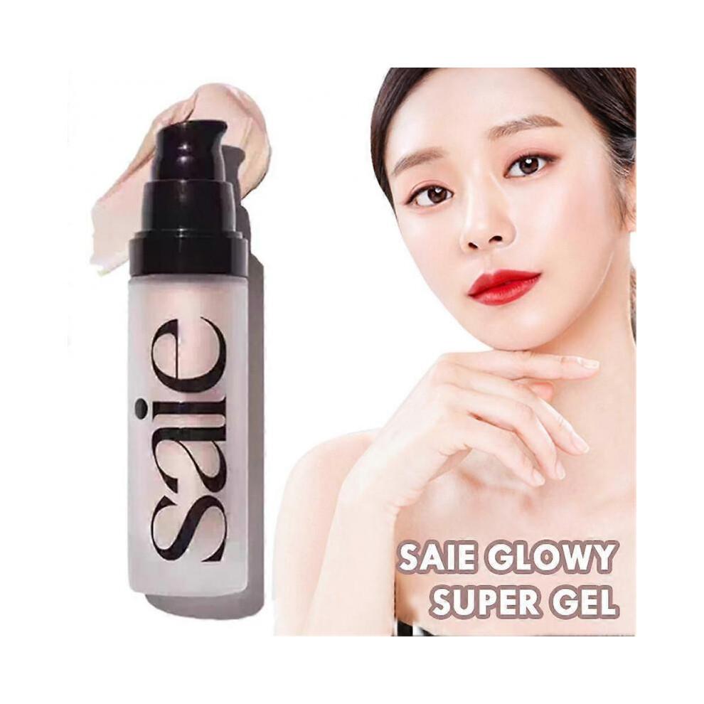 Saie Glowy Super Gel 15ml Rozświetlacz Rozświetlający Makijaż Twarzy Nielepki 12H Nawilżający Wrażliwa Skóra