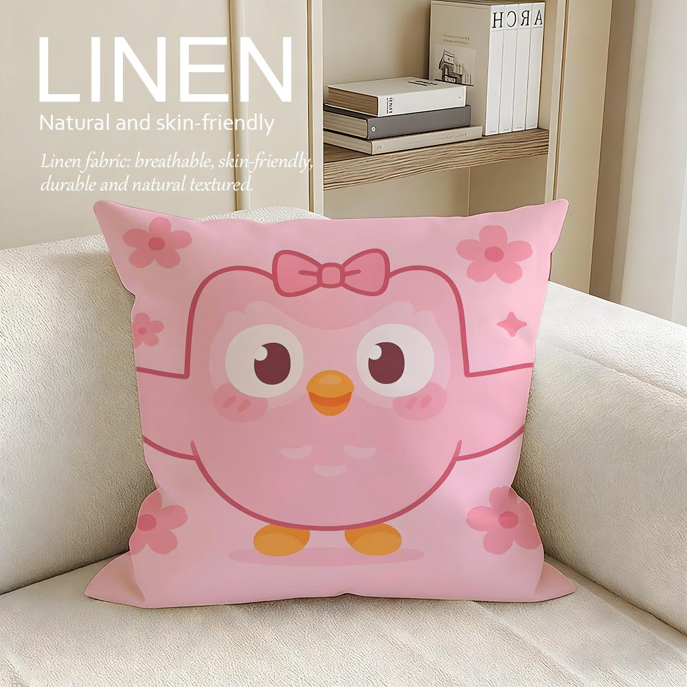 Game Duolinggo Cushion Cover Pillowcase Set Pcs x x Breathable Washable Sofa Cushion Cover