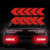 10 Pcs/Set Reflective Arrow Sign Tape Warning Safety Sticker for Car Bumper Trunk Reflector Hazard Tape Motorcycle Accessories