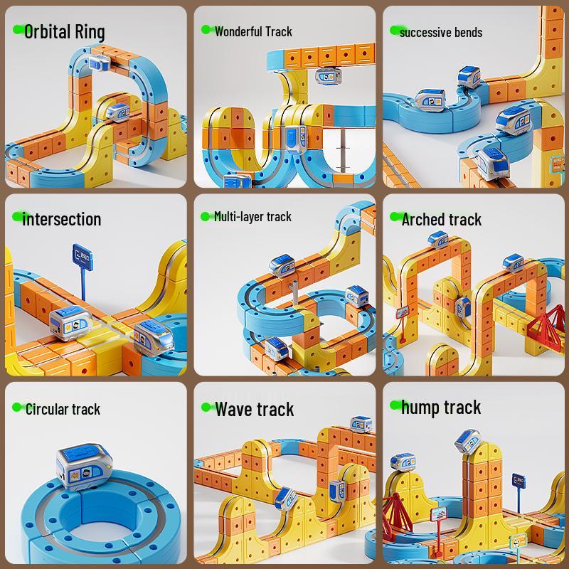 Magnetic Anti-Gravity Building Blocks: High-Speed Rail Track Toy for Kids