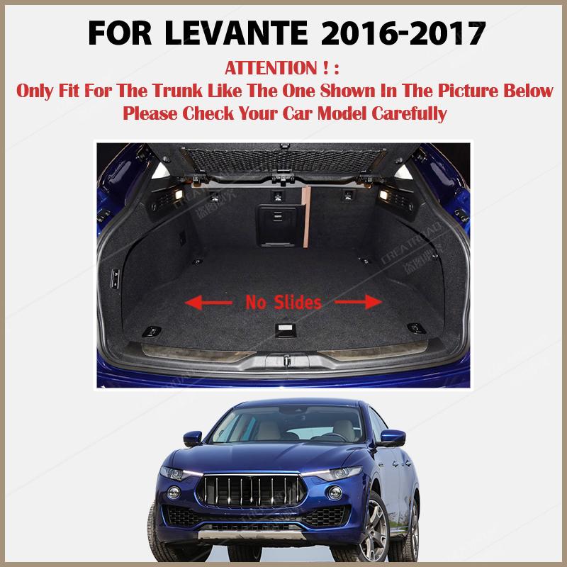 Covoraș portbagaj pentru Maserati Levante 2016 2017 Cargo Liner Covor Piese interioare Accesorii