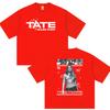 2026 Hot Sale Singer Tate So Close To What Album Poster Print T-Shirt Women Men O-neck Cotton Solf Loose Oversized Top Summer New Short Sleeve Tee