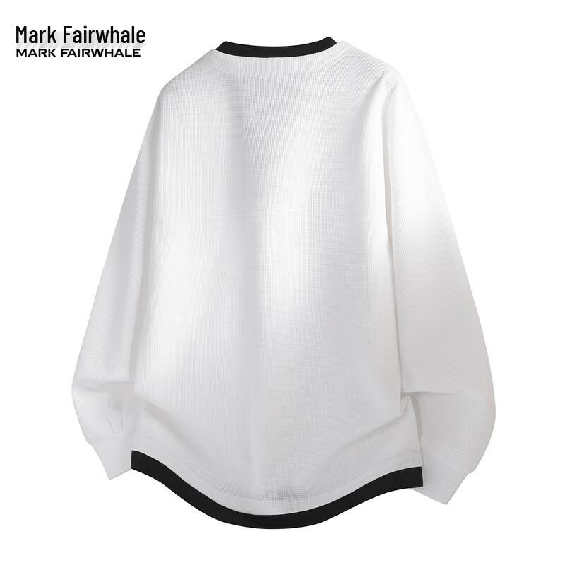 Mark Fairwhale Men's Fake Two-Piece Long-Sleeve Sweatshirt
