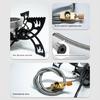 Foldable Camping Cooker  Burners Wind Resistant Flame 4 Leg Stability Compacts Portable Design for Outdoor Cooking