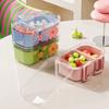 Double-Layered Fruit Storage Box Thickened Fruit Plate Fruit Container Nut Snack Box  Office