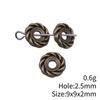 Circle Flat Position Spacer Beads Alloy Blank Disc Bulk Beaded Jewelry Making Supplies For DIY Charm