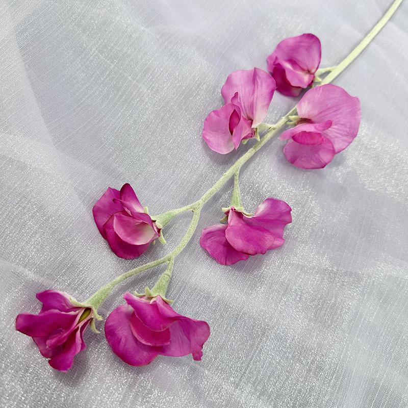Sweet Artificial Flower Pea Wedding Hotel Restaurant Room Wall Decoration