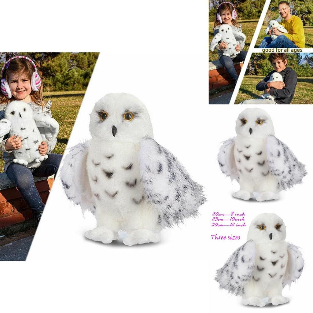 Adorable Wizard Snowy Owl Plush Toy Soft Stuffed Doll For Kids Christmas Gift