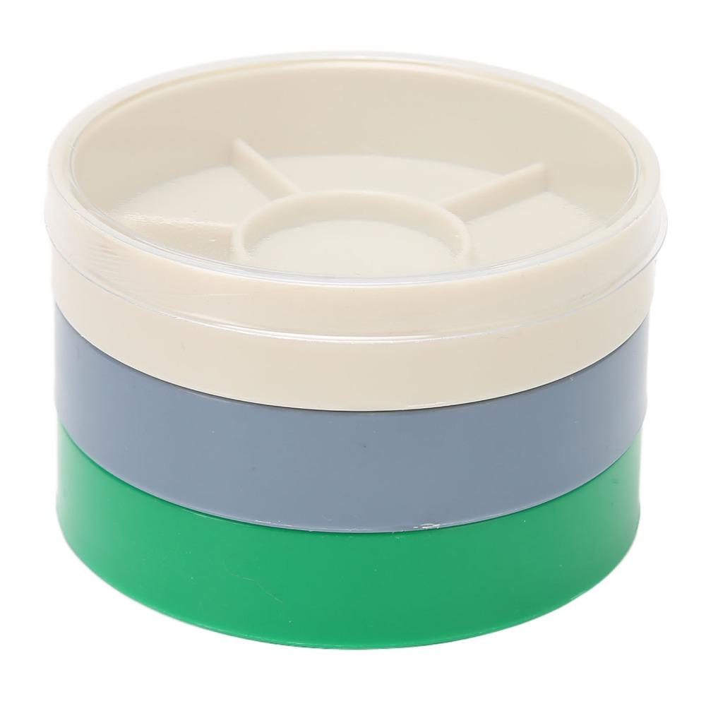 5 Layer Design Watch Parts Storage Box Colorful Compartments Round Shape Watch Tools Storage Box Portable Case Plastic Material