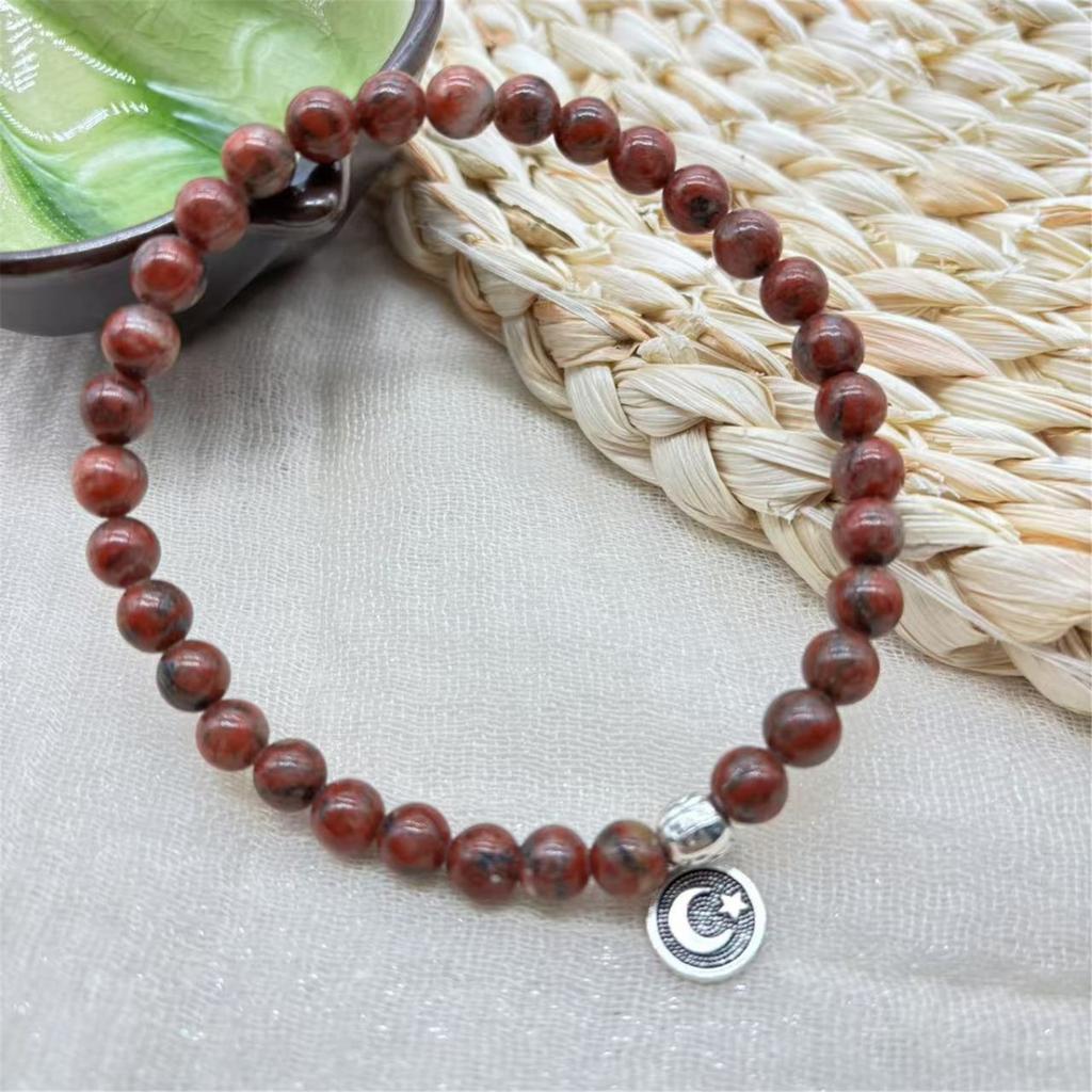 Islamic Prayer Beads Stretch Bracelet With 33 Glass Beads For Muslim Men Women Unisex Gift Elastic Islamic Mala