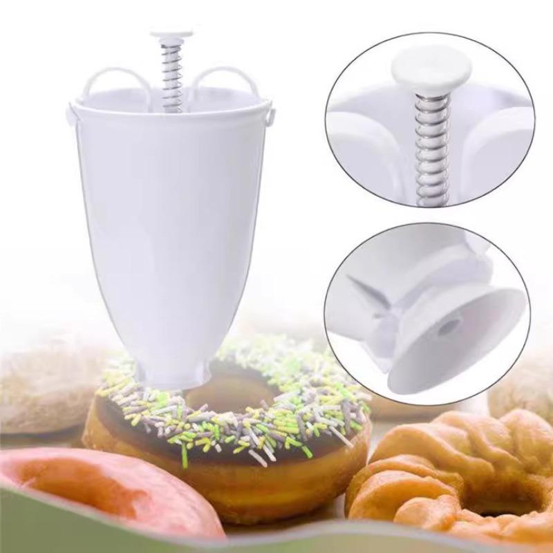 Donut Maker Donut Mould Easy Fast Manual Waffle Dispenser Doughnut Machine  Waffle Plastic Lightweight Deep Fry