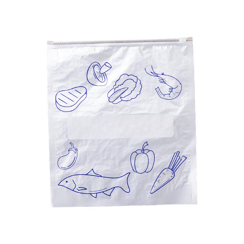 10 Piezas PcsSello Antibacteriano para Frigorífico Congelador Autosellante con Cierre Zip-Lock Sello de Grado Alimenticio Dispensador Bolsa Nevera