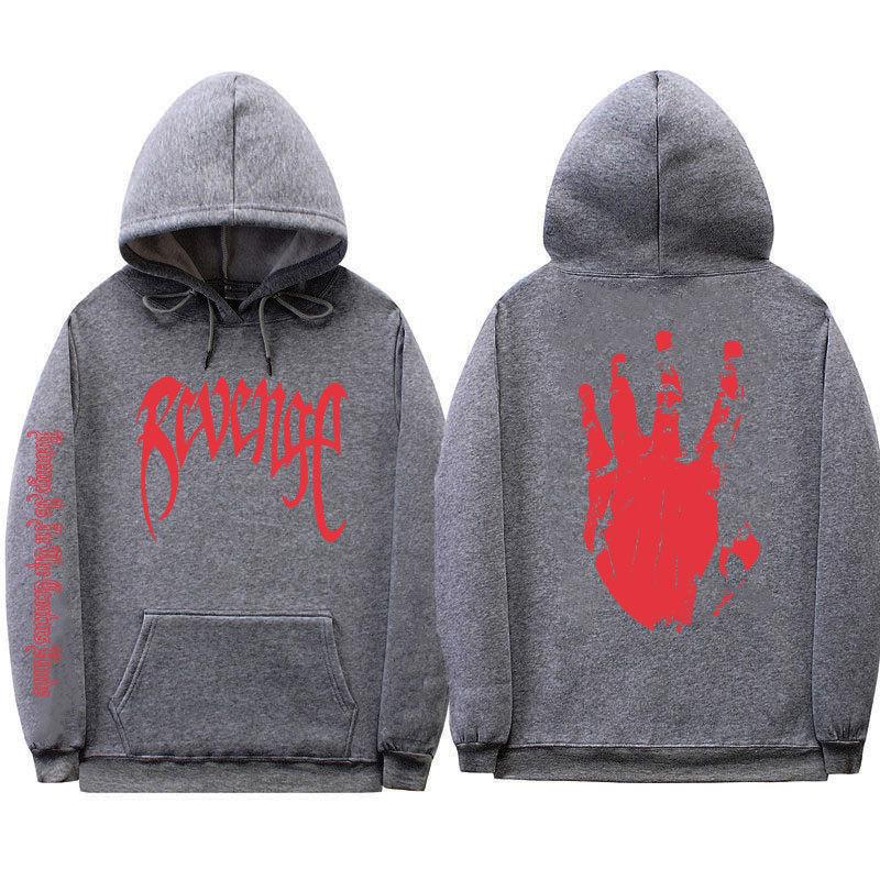 Xxxtentacion Unisex Gewickelte Bündchen Streetwear Revenge Hoodie Sweatshirt