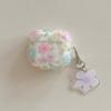 Transparent Flower Is Suitable for AirPods Pro3 Protective Case Airpods4 Protective Case Active Noise Reduction Apple 3rd Generation Bluetooth Headset