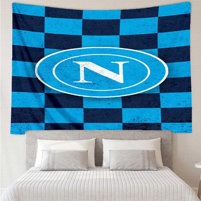 Napoli Print Tapestry, Backdrop, Easy Setup, Ideal for Bedroom, Office & Living Room, with Aesthetic Wall Hanging Decor.