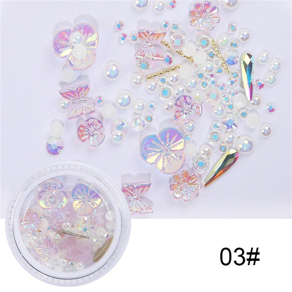 Ice Flower Butterfly Jewelry Flower Rhinestone Bead Decoration