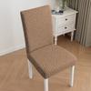 Solid Color Simple Chair Cover, Straight Back Dining Chair Cover, Elastic All-inclusive One-piece Table and Chair Cover