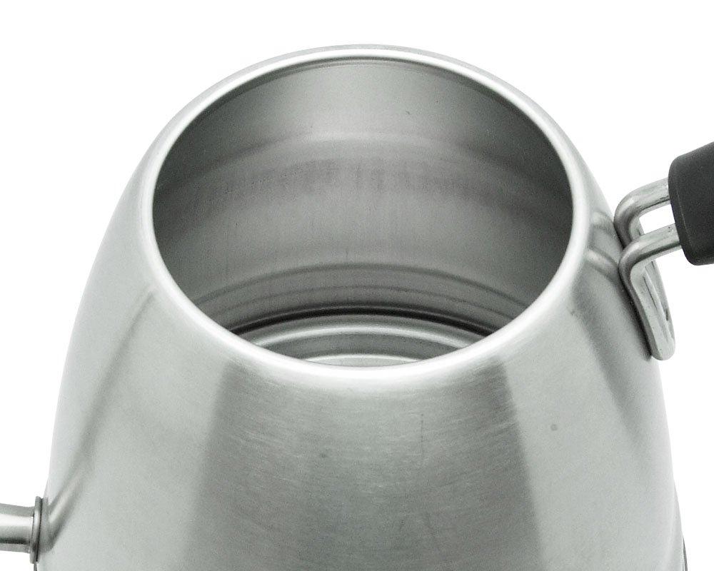 Wahei Freiz Drip Stainless Induction Matte Kettle, 1.2L, Steel, Compatible, Finish, EM-8075