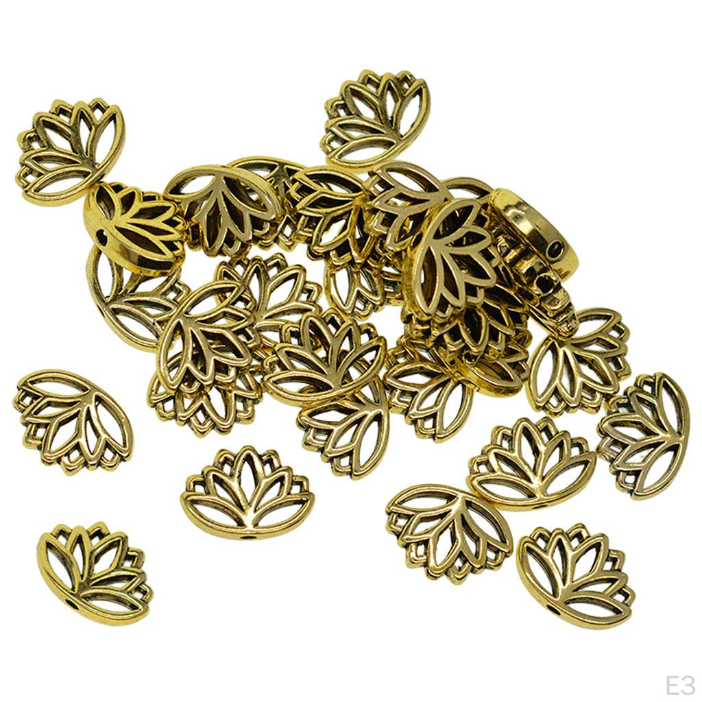 30 Pieces Flower Spacer Loose Beads for Crafts