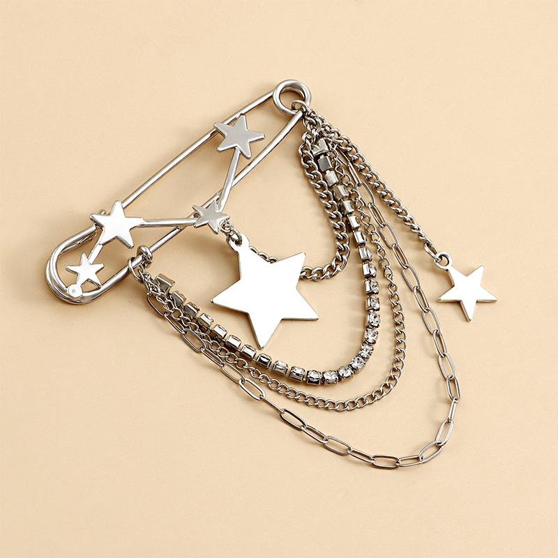 Elegante Perlenketten Quastenbrosche Mode Damen Kleidung Dekor Accessoires Schmucknadel Hosen Taillenverstellstifte Taschenanhänger Geschenke