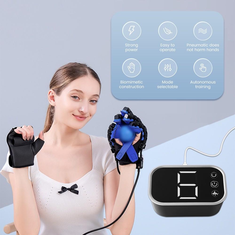 Robotické rukavice pro rehabilitaci po cévní mozkové příhodě Hemiplegie Mozkový infarkt Zařízení pro trénink obnovy funkce ruky Cvičební pomůcka na prsty