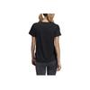 Adidas Solid Color Simple Casual Short Sleeve T-Shirt Women Tops Black GQ9417