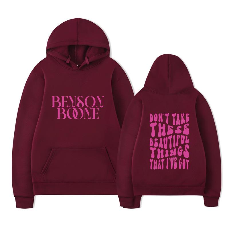 Autumn Benson Boone Men's Hoodies Boys Harajuku Girls Pullover Fancy Music Gift Casual Loose Comfortable Sweatshirt