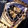 Winner Style Men'S Fashion Casual Hollow Triangle, Automatic Mechanical Watch