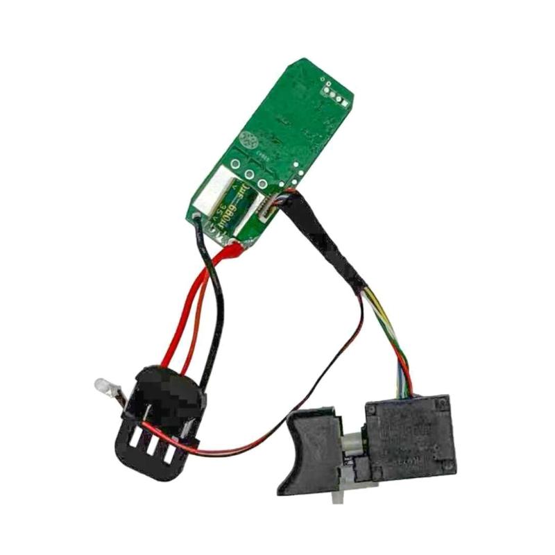 Metal Plastic Construction Brushless Control Board Switches Assembly for 16.8V Lithium Drills Three Pin Interface Design