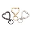 Love Heart Rotating Keychain Pendant - Heart-Shaped Zinc Alloy Handbag Accessory & Spring Ring Jewelry