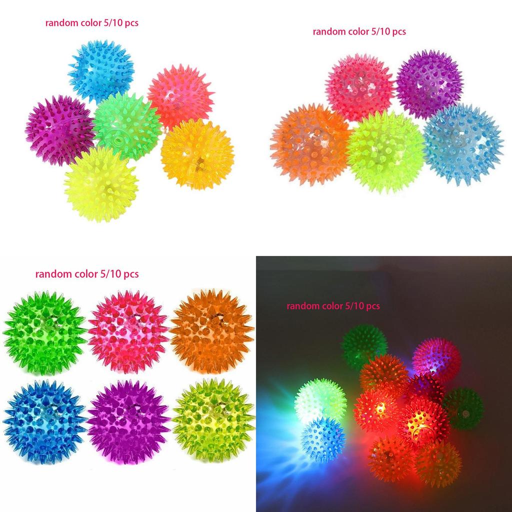 Großhandel Haustierspielzeug Ball Blinkend Und Stachelig Zufällige Farbe Tpr Material