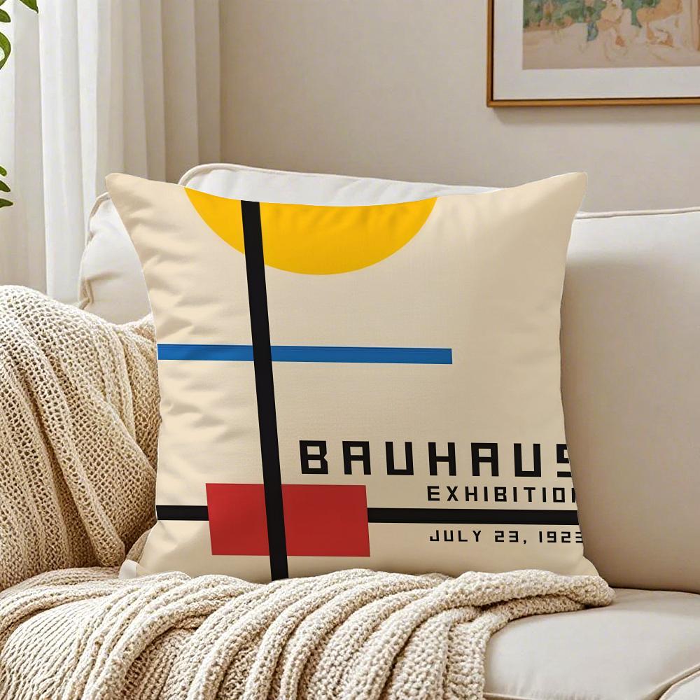 Famous Modern Minimal Design Style BBauhaus Cushion Cover Pillowcase Antidustmite Living Room Sofa Decor Cushion Room