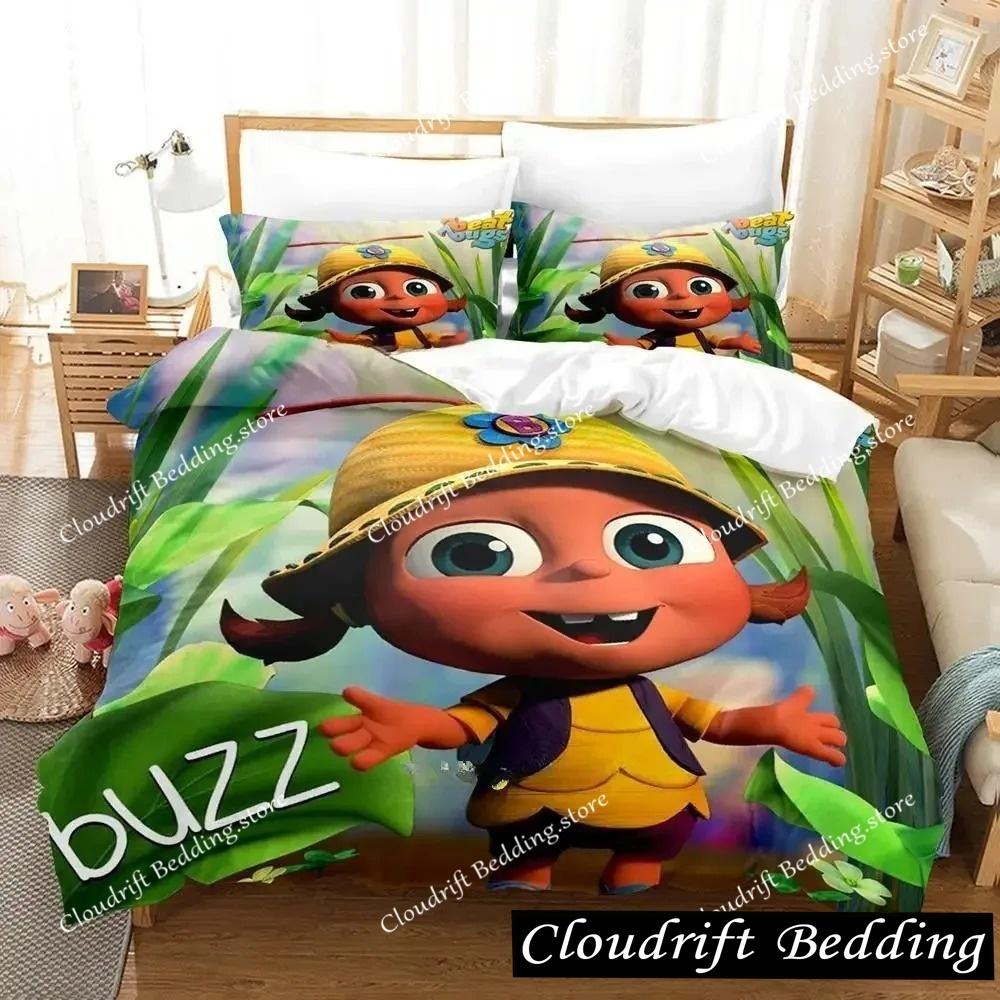 Set Biancheria da Letto Beat Bugs Singolo Twin Full Queen King Size Set Letto Adulto Bambino Camera da Letto Copripiumino Set Stampa 3D Anime Set Lenzuola