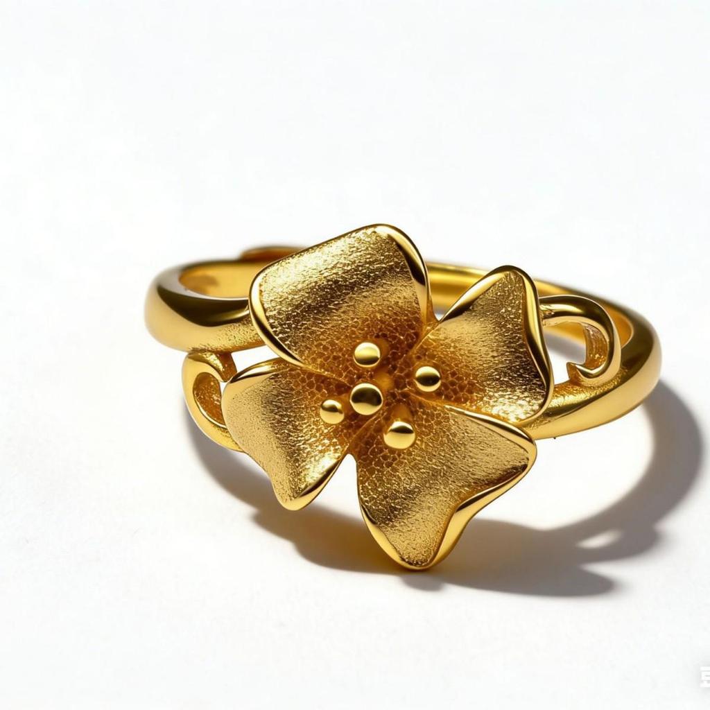 Classic Vietnamese Sand Gold Fire-Baked Wedding Ring – Stylish, Durable, Non-Tarnishing Jewelry