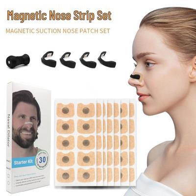 Breathable Anti-Snoring Magnetic Nasal Strips Set