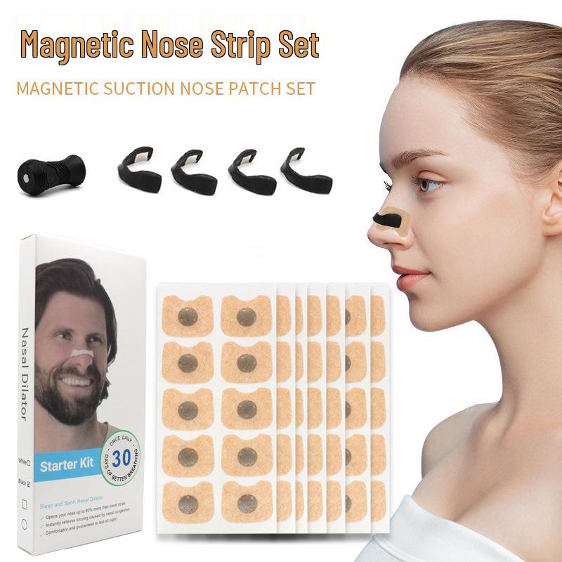 Atmungsaktives Anti-Schnarch-Magnetnasenstreifen-Set