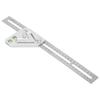 Woodworking Triangle Ruler Silver Flexible Wear Resistance Triangle Ruler with Bubble Level
