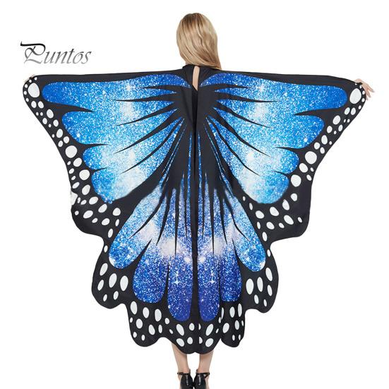 Erwachsene Feen-Schal Schmetterlinge Flügel Sternenhimmel Druck Schnürung Anti-Pilling Waschbar Knitterfrei Cosplay Umhang Zubehör Super Weich Halloween Kostüm