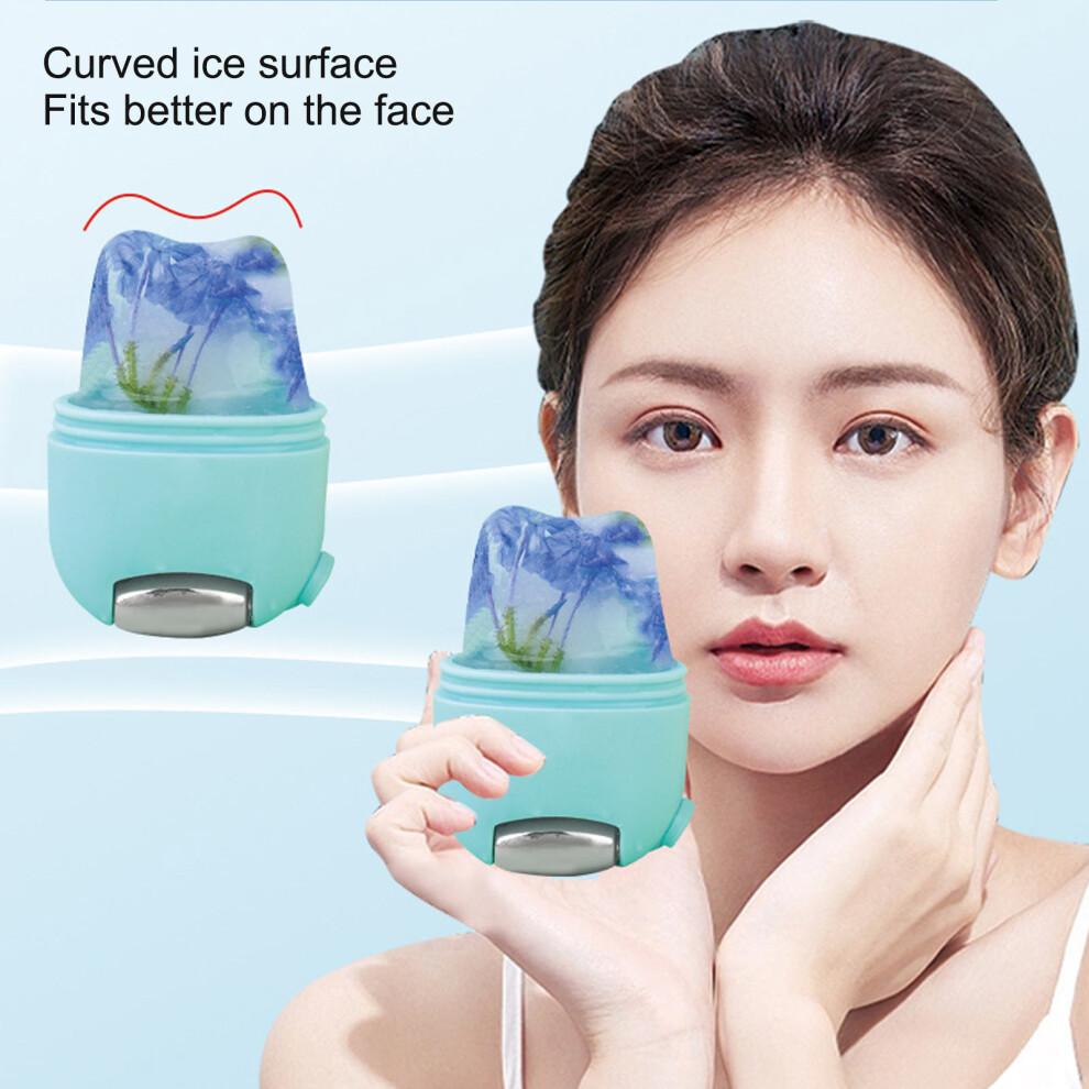 Silicone Mold Ice Roller for Face & Eyes Reusable Skin Care Blue Massage Tool