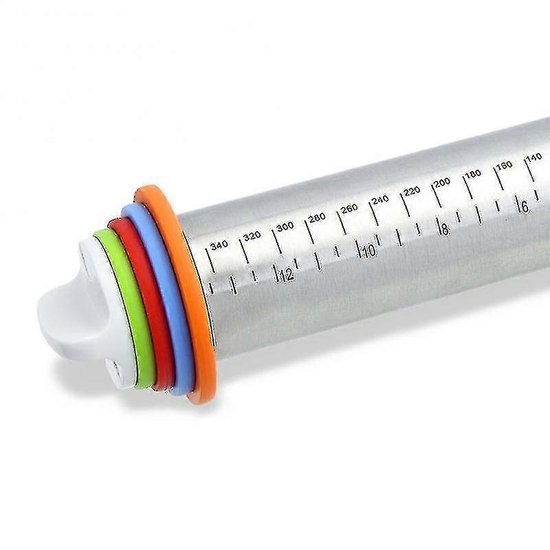 Length Adjustable Rolling Pin Stainless Steel Fondant 44cm Rolling Pin
