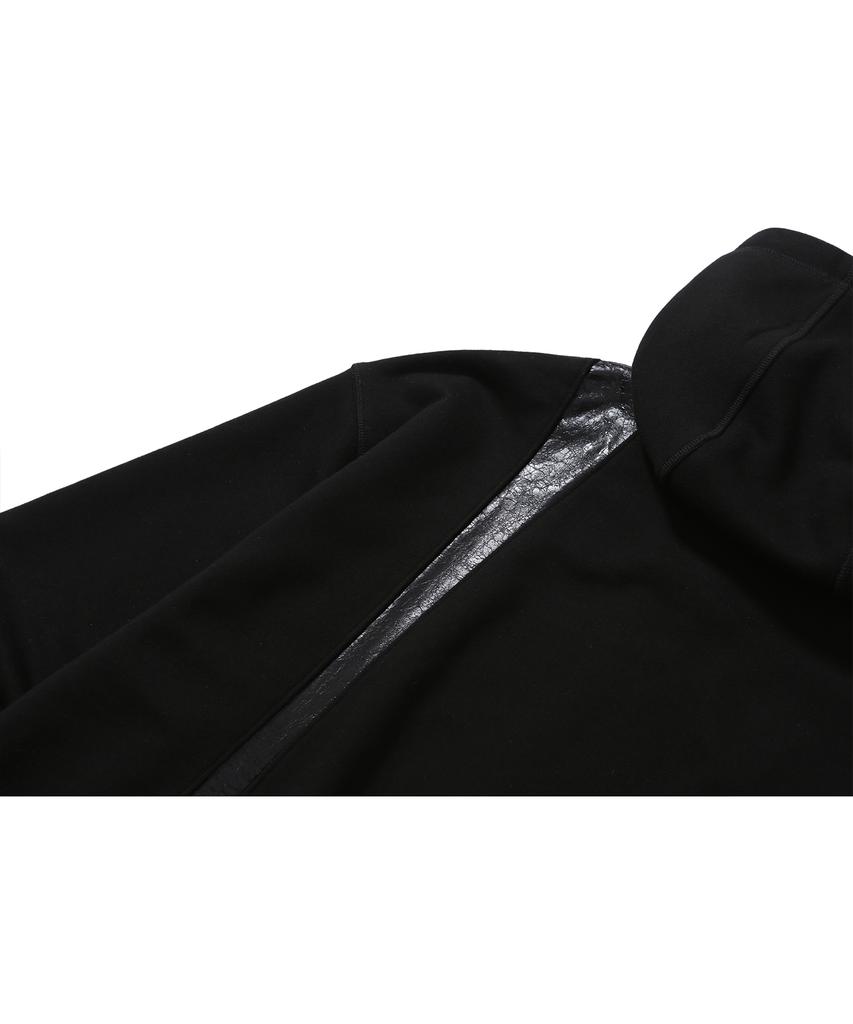T.B.O.S Cut-Off Zip-Up Hoodie Black