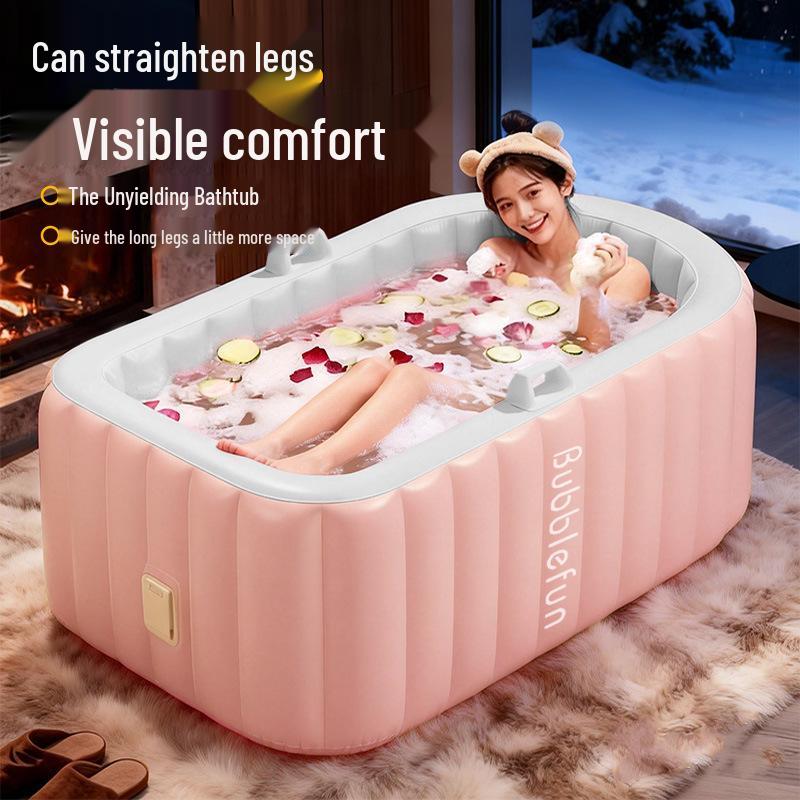 Automatic Inflatable Folding Bathtub for Adults and Children - Full Body and Foot Bath