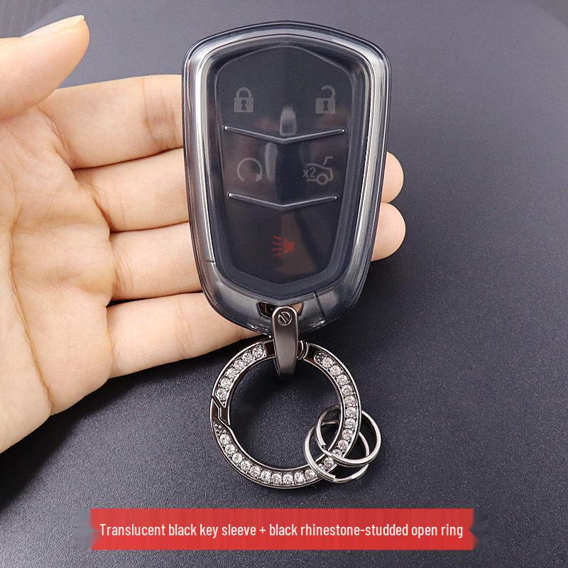 Transparent Full Coverage Key Case for Cadillac XT4 XT5 XT6 CT6 ATSL CTS XTS